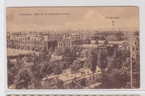 906158 Ak Chemnitz - Blick auf die König-Albert-Kaserne, Soldatenheim