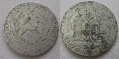 Aluminium Spendenmarke KPD Baufonds "Der Kämpfer" 1925 (169739)