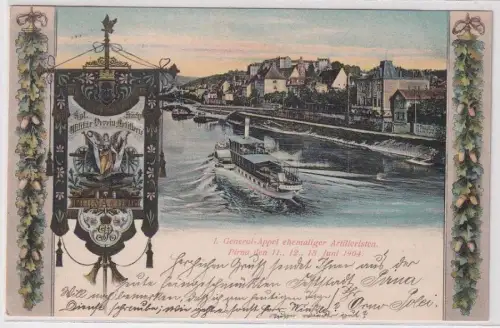 44927 Ak 1.General Appell ehemaliger Artilleristen Pirna 1904