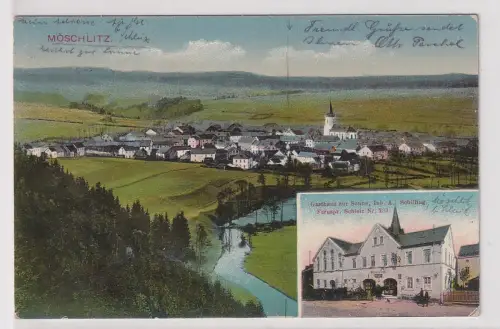 46704 Ak Möschlitz bei Schleiz Gasthaus zur Sonne 1921