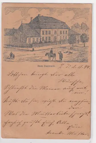93020 Vorläufer Ak Zehlendorf (Berlin) Haus Pasewaldt 1894