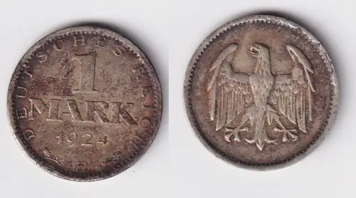 1 Reichsmark Silber Münze Weimarer Republik 1924 E ss (152210)