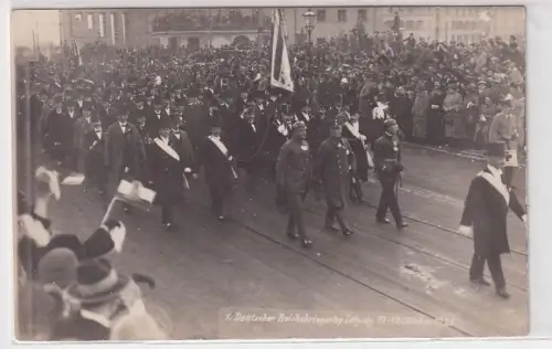 12453 Foto Ak 1.Deutscher Reichskriegertag Leipzig 1925