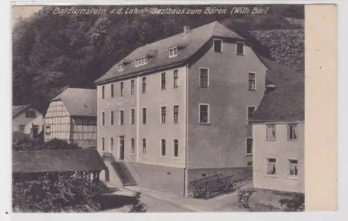 907627 Ak Balduinstein an der Lahn Gasthof zum Bären um 1920