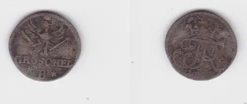 Preussen, Königreich 1 Gröschel Billon Münze 1753 B Friedrich II. f.ss (171482)