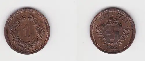 1 Rappen Kupfer Münze Schweiz 1932 B ss/vz (171679)