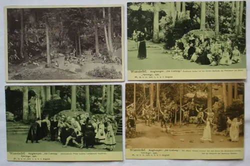 07604/4 Ak Wunsiedel Naturbühne Luisenburg 1924