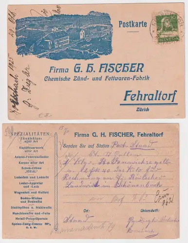 905283 Reklame Ak Fehraltdorf Zürich Zünd- und Fettwarenfabrik 1925