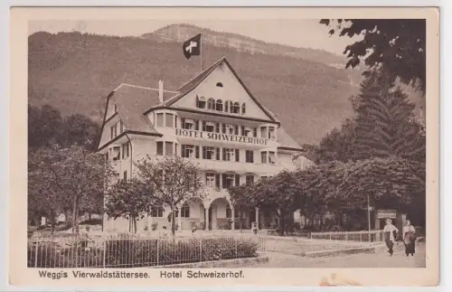 907497 Ak Weggis Vierwaldstättersee Hotel Schweizerhof 1918