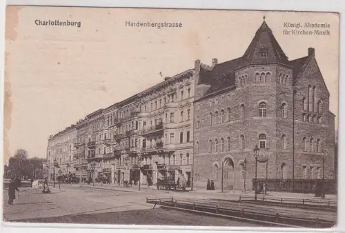 36038 FeldpostAk Charlottenburg Hardenbergstraße königliche Akademie 1915