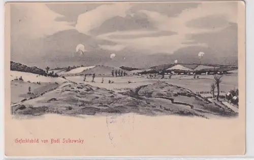 14363 Feldpost AK Gefechtsbild von Budi Sulkowsky 1916