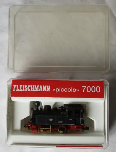 Fleischmann Spur N Piccolo 7000 Dampflok klein Lok 7 Maffei in OVP (101649)