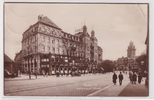 95345 Foto Ak Plauen i.V. Kaffeehaus Trömel 1937
