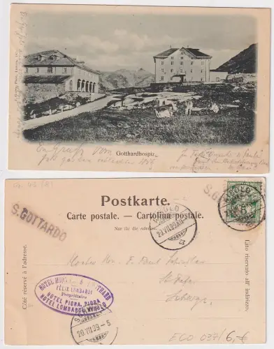 88685 Ak Gotthardhospiz Schweiz Airolo 1899