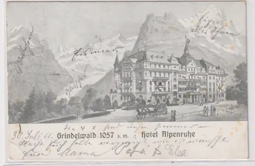 94915 Ak Grindelwald Hotel Alpenruhe Schweiz 1911