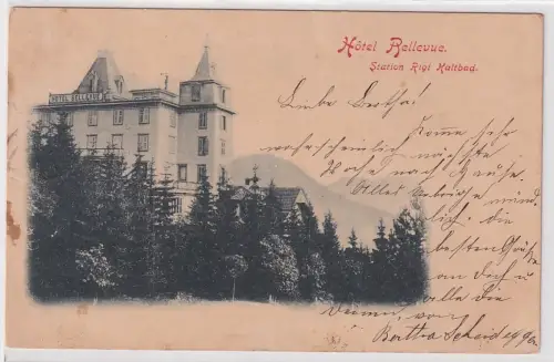 53918 Ak Station Rigi Kaltbad Hotel Bellevue Schweiz 1900