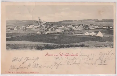 70193 Ak Gruss aus Wolferstadt 1901