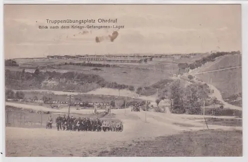 09293 Ak Truppenübungsplatz Ohrdruf Blick nach dem Kriegs-Gefangenen-Lager