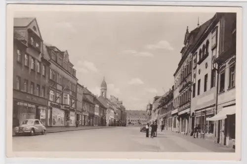 27201 Foto Ak Großenhain Bez. Dresden Frauenmarkt 1953