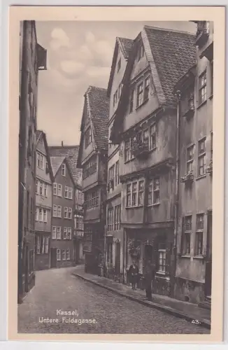 907117 Foto Ak Kassel - Untere Fuldagasse, Straßenansicht