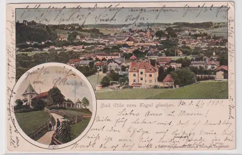 907336 Ak Bad Tölz vom Kogel gesehen 1909