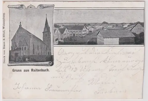 18206 Mehrbild Ak Gruss aus Raitenbuch 1901