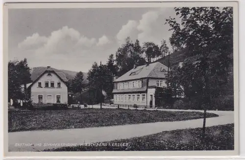 03452 Ak Gasthof und Sommerfrische Hirschberg b Olbernhau Sa. Erzgebirge um 1940