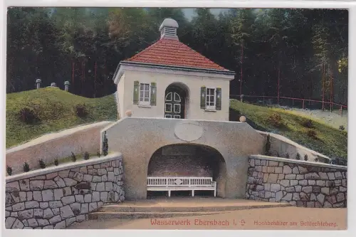 26009 Ak Wasserwerk Ebersbach i.S. Hochbehälter am Schlechteberg 1915