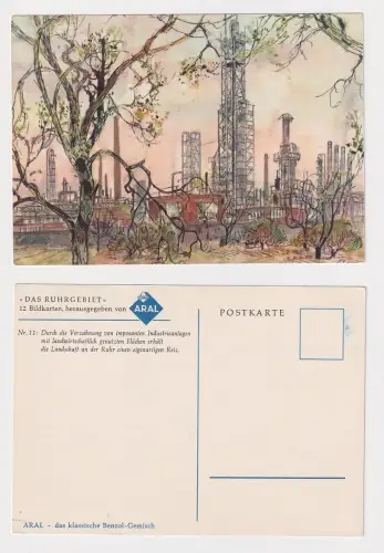 66590 Ak Das Ruhrgebiet Bildkarte Nr. 11 von ARAL um 1950