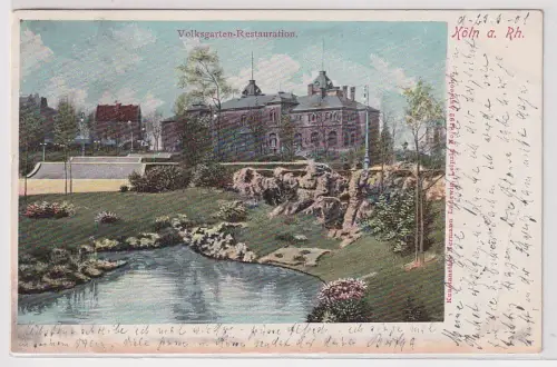 52900 Ak Köln am Rhein Volksgarten-Restauration 1901