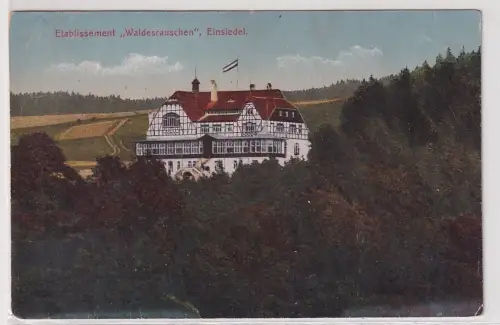 87945 Ak Einsiedel Etablissement "Waldesrauschen" um 1920