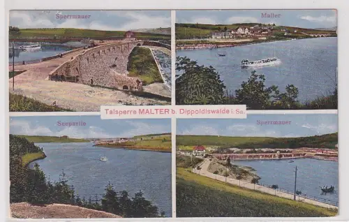88617 Mehrbild Ak Talsperre Malter bei Dippoldiswalde 1921
