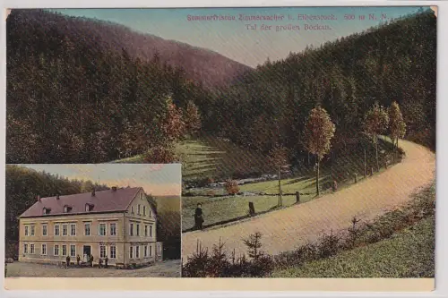 77800 Ak Sommerfrische Zimmersacher b. Eibenstock im Tal der großen Bockau 1923