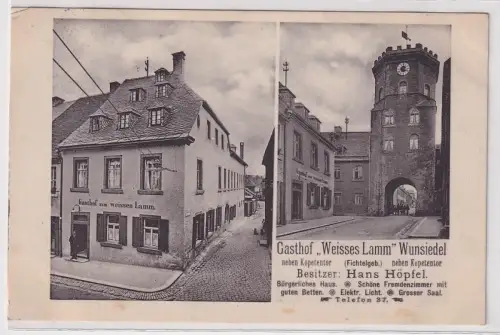 40993 Mehrbild Ak Wunsiedel Gasthof "Weisses Lamm" 1914