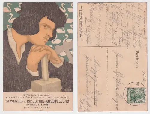 82047 Ak Zwickau Gewerbe- & Industrie Ausstellung 1906