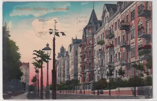 96070 Ak Chemnitz Kaßberg Eulitzstrasse 1915