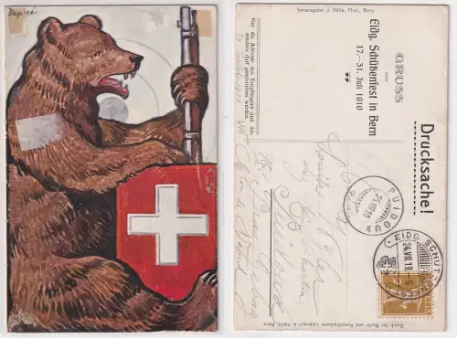 95527 Ak Eidgenössisches Schützenfest Bern Juli 1910