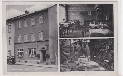 93737 Mehrbild Ak Leipzig Dechs Hof Familienlokal um 1940