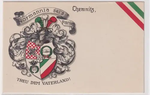 908160 Studentika Ak Chemnitz Normania sei´s Panier Treu dem Vaterland!