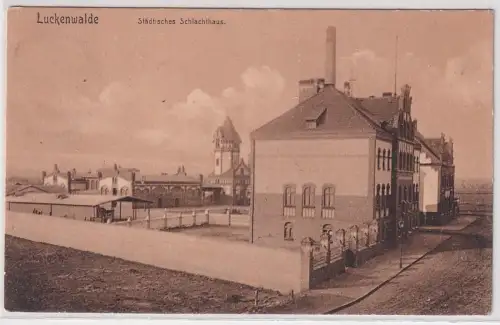 45884 Ak Luckenwalde städtisches Schlachthaus 1911