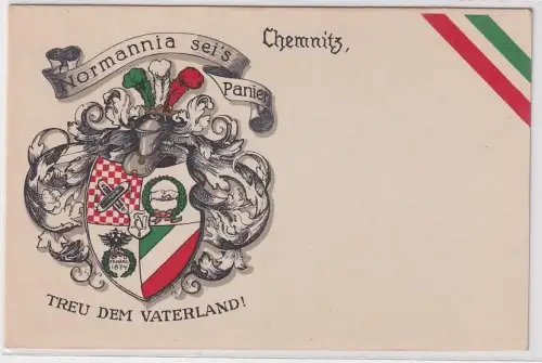 02365 Studentika Ak Chemnitz Normania sei´s Panier Treu dem Vaterland!