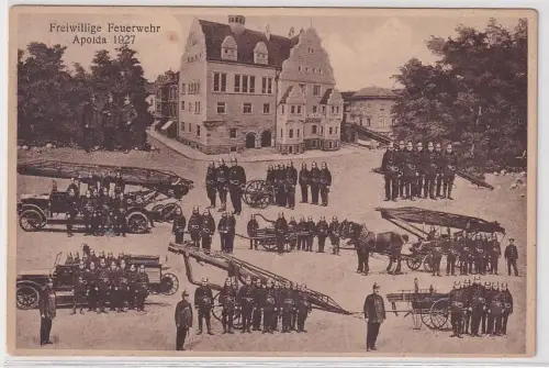 13406 Ak 59.Thüringer Feuerwehr Verbandstag in Apolda 1927