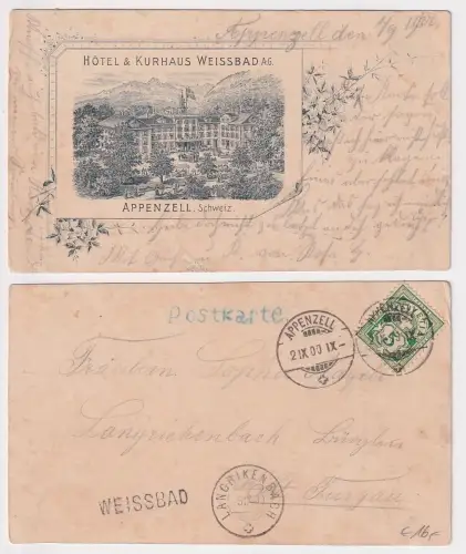 20575 Ak Appenzell Schweiz Hotel & Kurhaus Weissbad A.G. 1900