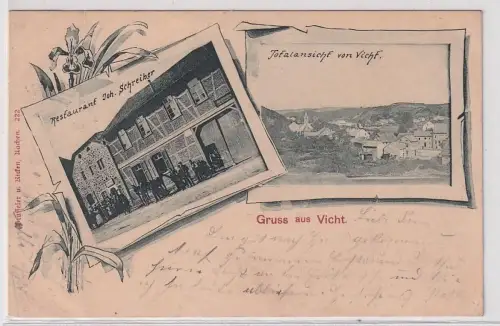 26412 Mehrbild Ak Gruß aus Vicht bei Stolberg Restaurant 1902