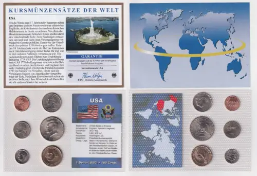 Kursmünzsatz Geld der Welt KMS 6 Münzen Vereinigte Staaten von Amerika (159359)
