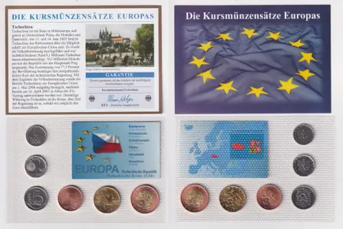 Kursmünzsatz Das Geld der Welt KMS 6 Münzen Tschechien Stgl. im Blister (152192)