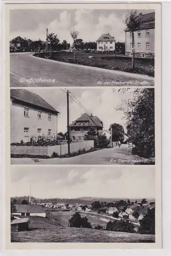 89213 Mehrbild Ak Großschirma an der Freiberger Straße usw. um 1940