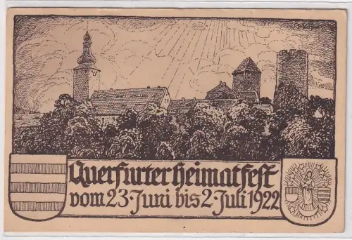 62326 Ak Querfurter Heimatfest vom 23.Juni bis 2.Juli 1922