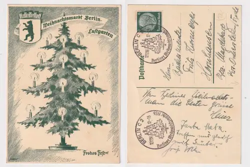 53086 Frohes Fest Ak Weihnachtsmarkt Berlin Lustgarten 1936