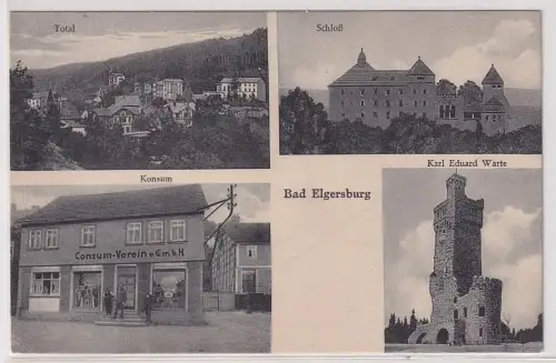 55179 Mehrbild Ak Bad Elgersburg Consum Verein e GmbH usw. um 1920